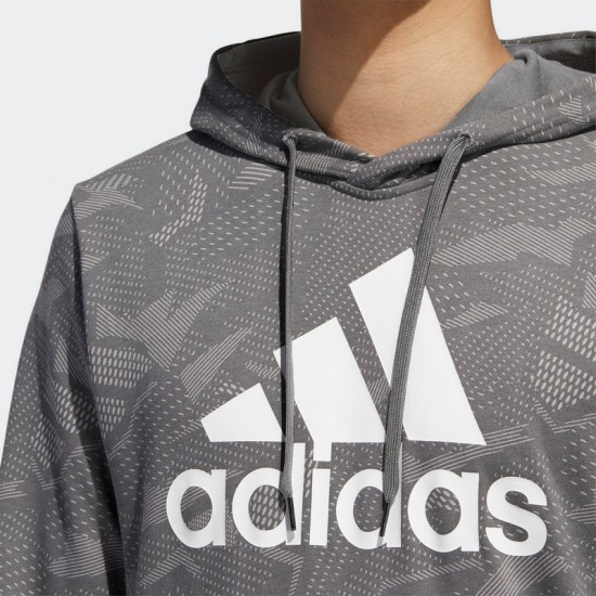 Adidas Essentials Allover Print Hoodie