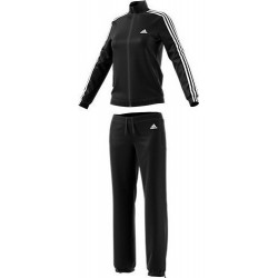Adidas Women Track Suit Training Back 2 Basics 3-stripes Black Gym