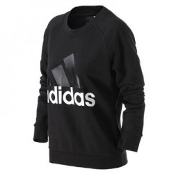 Adidas Essentials Linear Crewneck Sweatshirt - Black