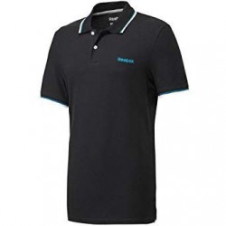 Reebok Men's Black Polo T-Shirt 