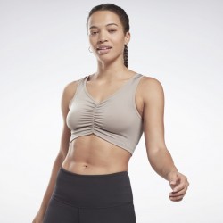 Reebok S Ruched Cropped Tank