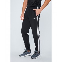Adidas Essentials 3-Stripes Fleece Joggers - Black